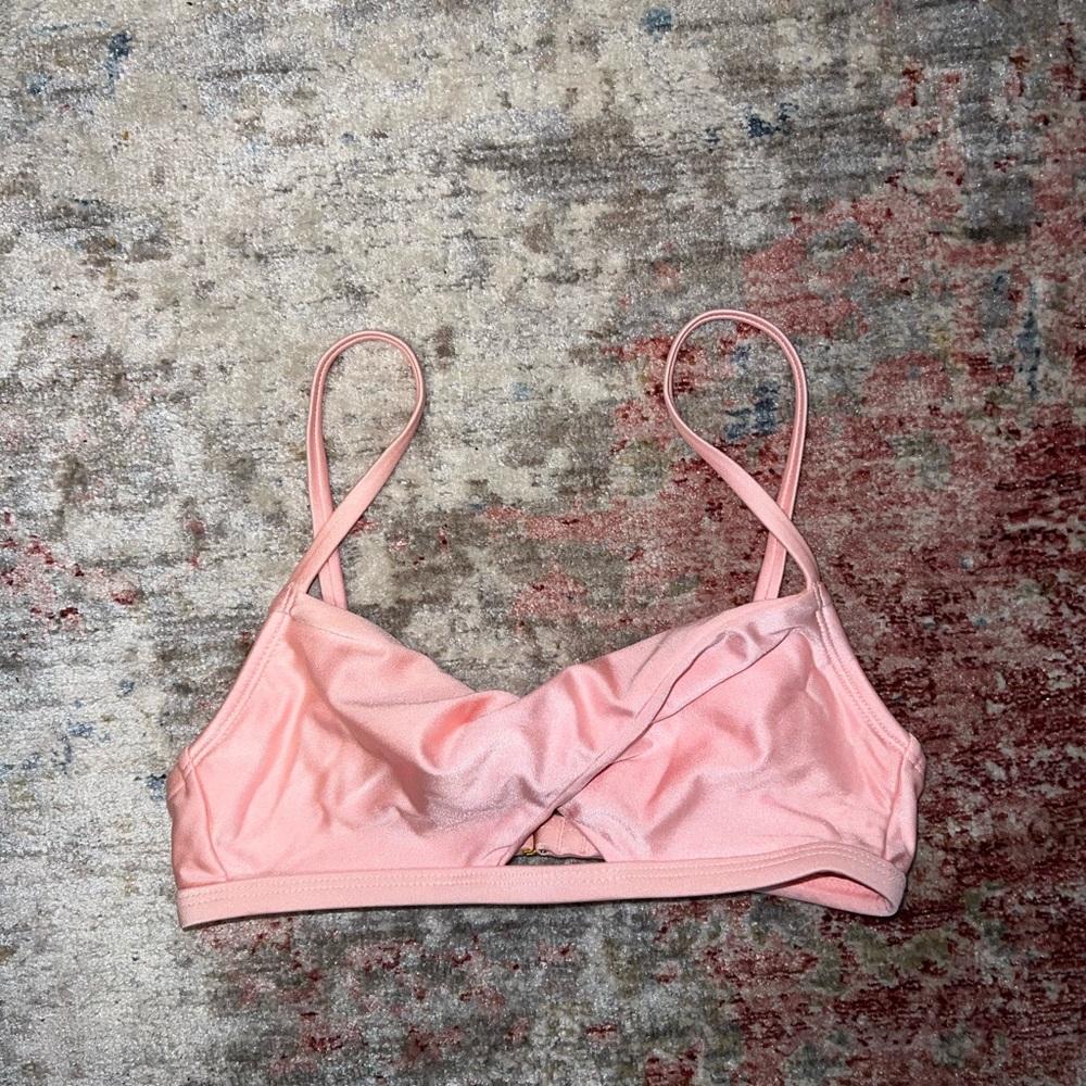 Pink twisty wrap swimsuit top size xs